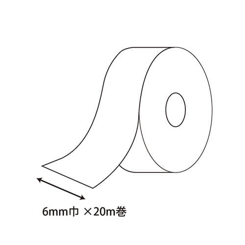 HEIKO シングルサテンリボン 6mm幅×20m巻 ピンク