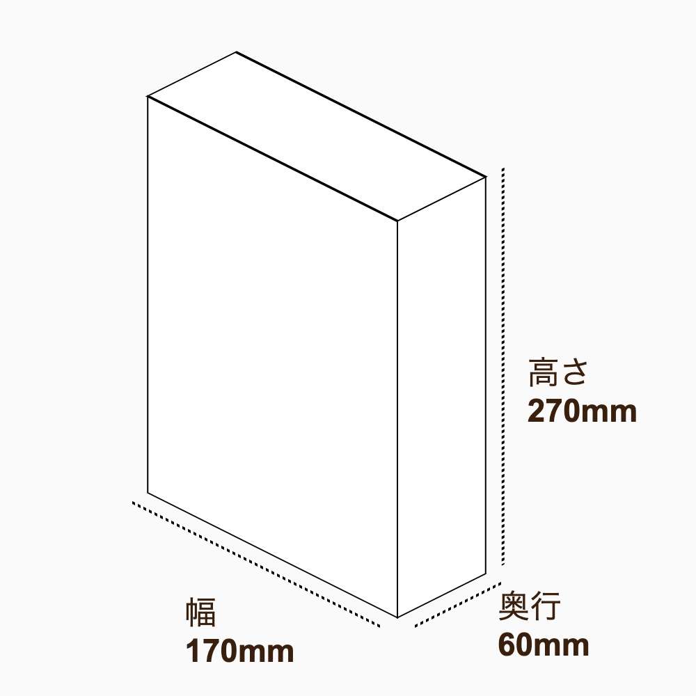 オリジナル印刷パッケージ（化粧箱（自動組み上げ式）・170×60×270mm・カードB紙 310g・OPニス・12営業日）