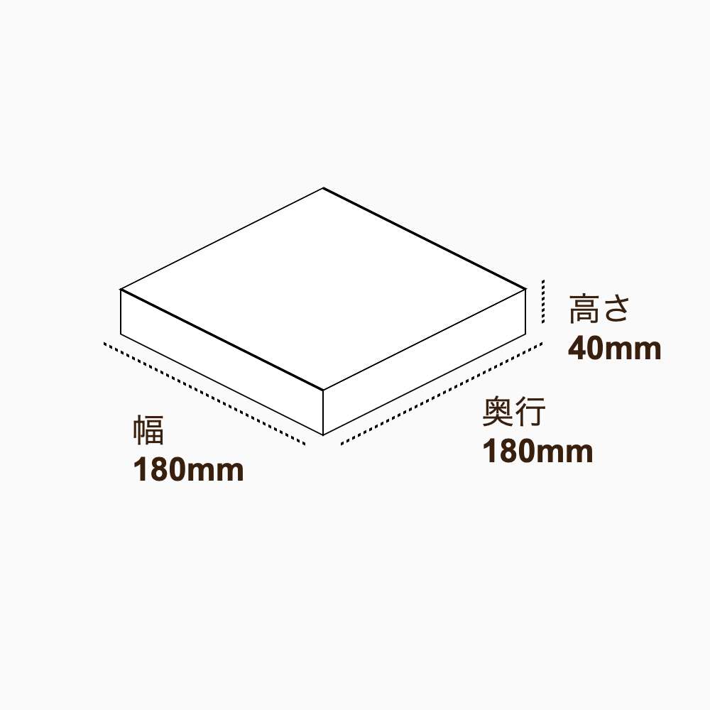 オリジナル印刷パッケージ（トレー箱・180×180×40mm・コートボール紙 350g・OPニス・12営業日）