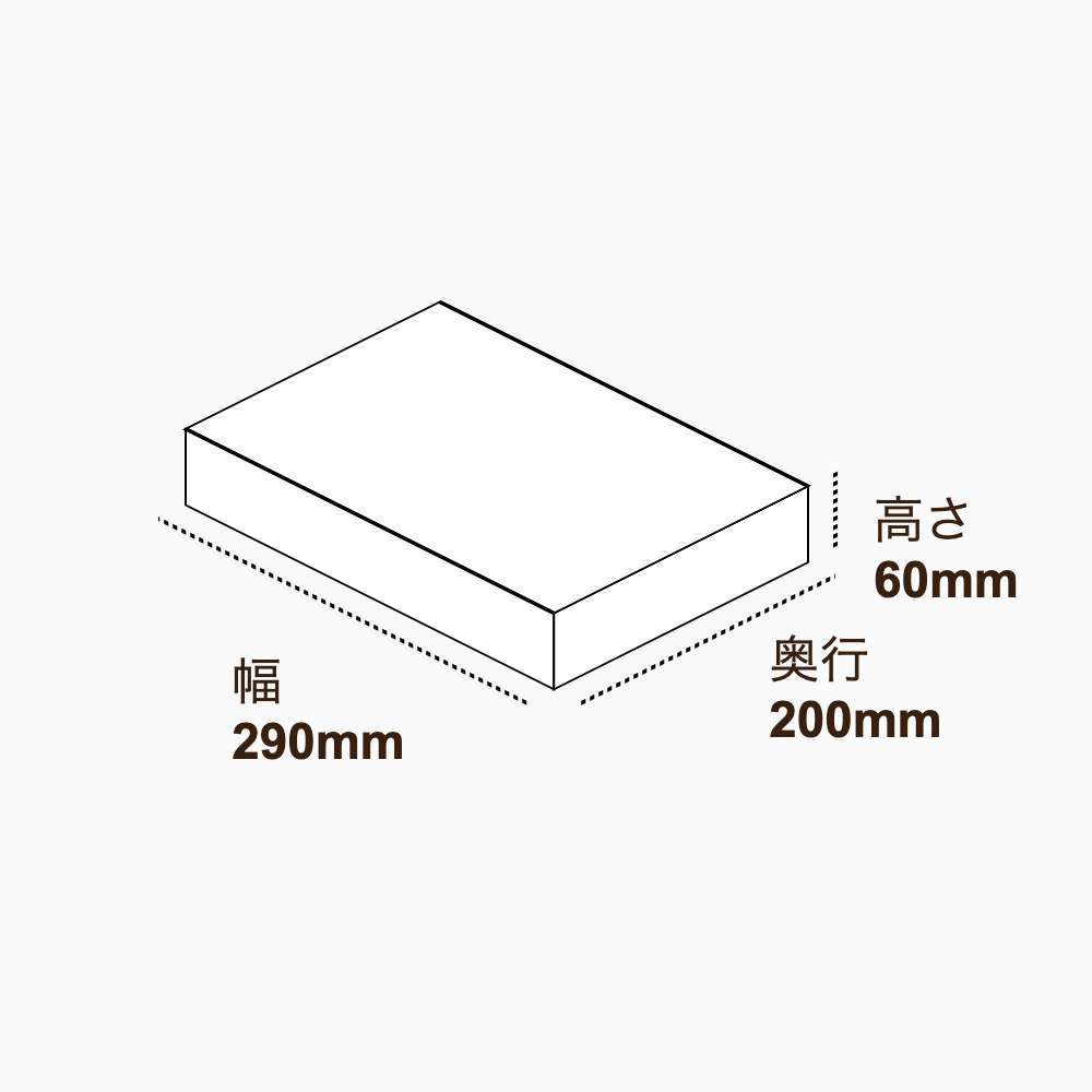 オリジナル印刷パッケージ（トレー箱・290×200×60mm・コートボール紙 400g・OPニス・12営業日）