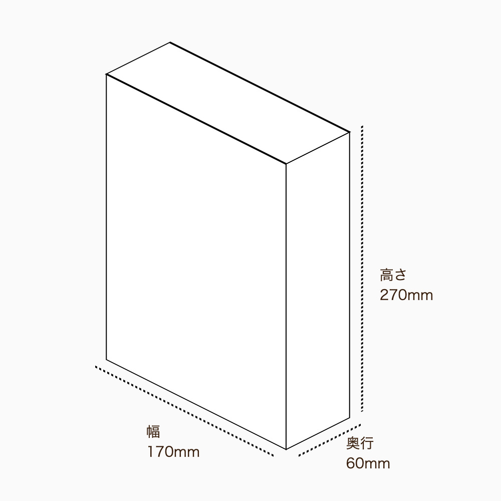 オリジナル印刷パッケージサンプル(化粧箱（差し込み式）・170×60×270mm・カードB紙 310g)