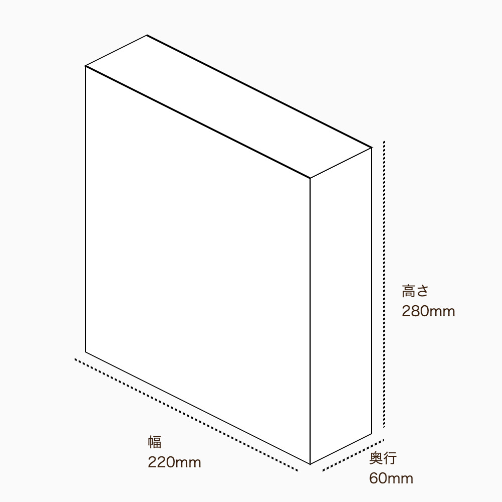 オリジナル印刷パッケージサンプル(化粧箱（差し込み式）・220×60×280mm・カードB紙 350g)