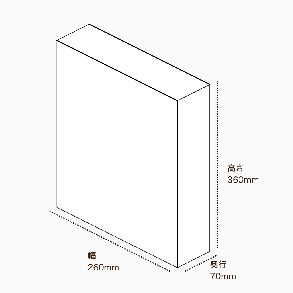 オリジナル印刷パッケージサンプル(化粧箱（組み上げ式）・260×70×360mm・カードB紙 310g)