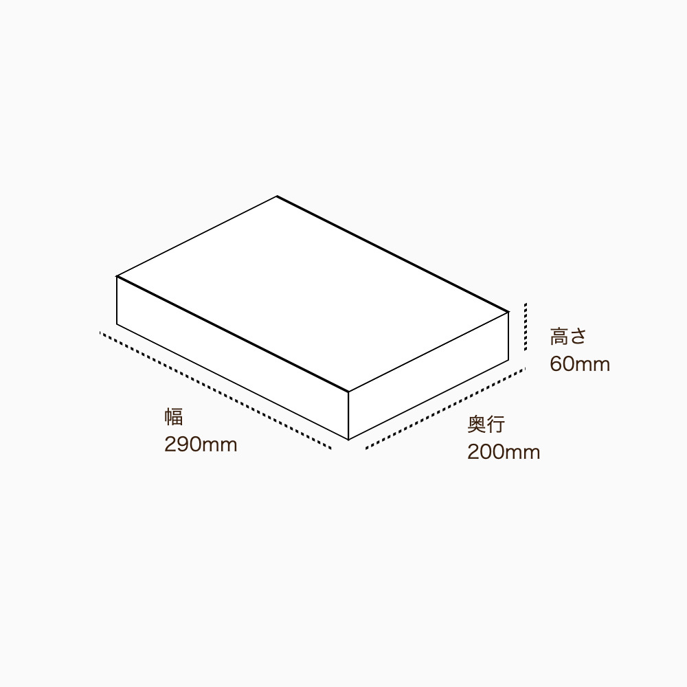 オリジナル印刷パッケージサンプル(トレー箱・290×200×60mm・カードB紙 310g)