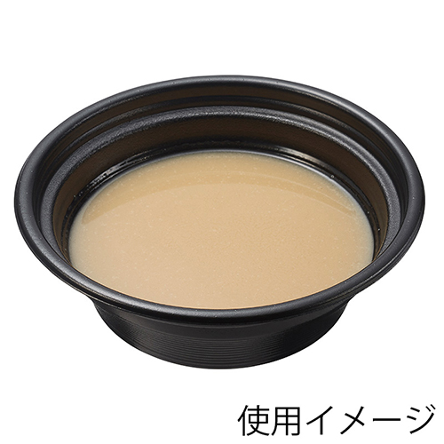 リスパック 麺容器 麺丼 (490)黒 50枚