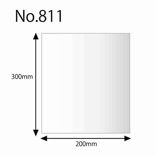 HEIKO 規格ポリ袋 ヘイコーポリエチレン袋 0.08mm厚 No.811 (11号) 50枚