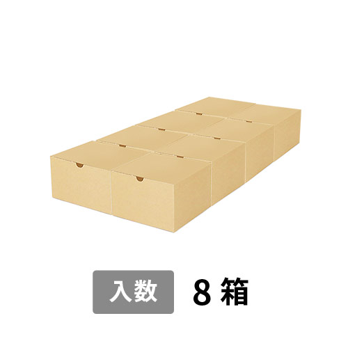 【宅配120サイズ】小箱ぴったり梱包用ダンボール箱［SBOX-03・8箱］（682×346×119mm）3mm B/F 白C5×C5