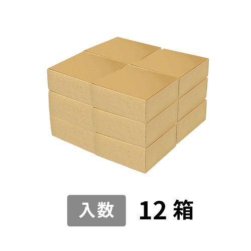 【宅配120サイズ】小箱ぴったり梱包用ダンボール箱［FBOX-02・12箱］（430×416×259mm）5mm A/F 白C5×C5