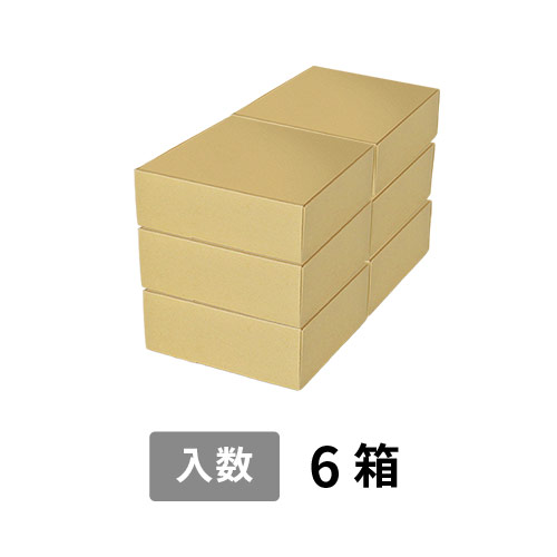 【宅配120サイズ】小箱ぴったり梱包用ダンボール箱［FBOX-03・6箱］（466×245×259mm）8mm W/F C5×C5