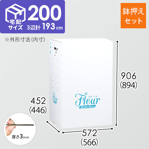 フラワー発送 BOX（鉢押えセット・566×446×894mm）【宅配200サイズ】