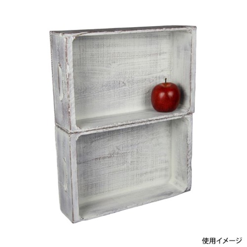 パックスタイル POP用品 ヴィンテージBOX 小 WH ホワイト