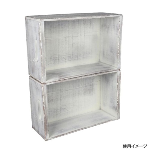 パックスタイル POP用品 ヴィンテージBOX 中 WH ホワイト