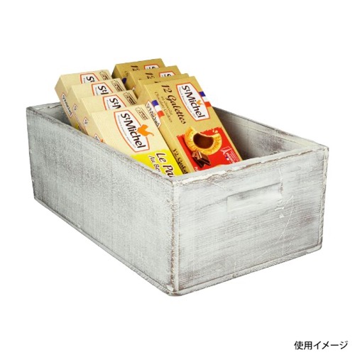 パックスタイル POP用品 ヴィンテージBOX 中 WH ホワイト