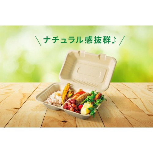 パックスタイル バガス容器 BBランチ 180-130（5枚入）