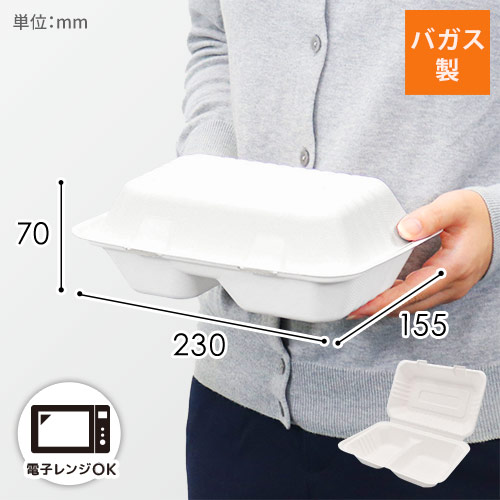 パックスタイル 弁当容器 新ABランチ240-150-2