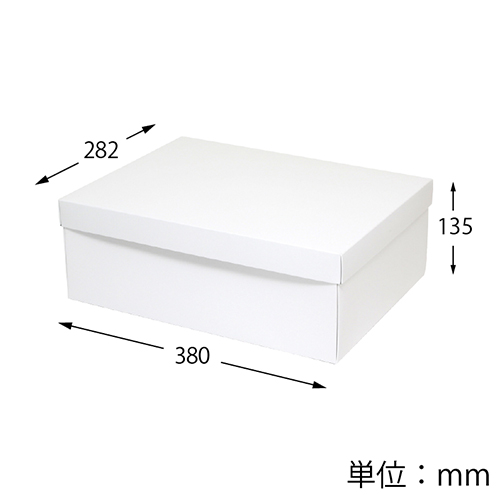 白無地汎用BOX カバン箱（282×380×高135mm）