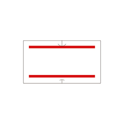 共通ラベル　共通−3　赤二本線　強粘