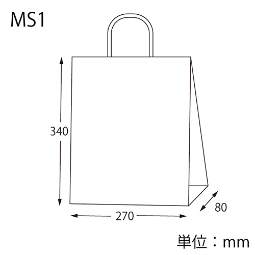 25チャームバッグ MS1 白無地