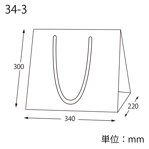 フルールバッグ 34-3 未晒無地 1外袋10枚入