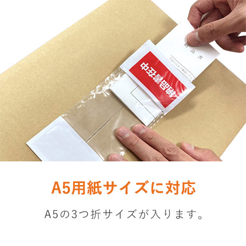 デリバリーパック 完全密封タイプ A5サイズ用 90×215mm（100枚入）PA-032T