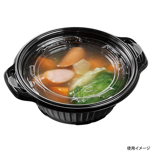 エフピコ 麺容器 DLVデリ15-13(45)MSD 本体 黒