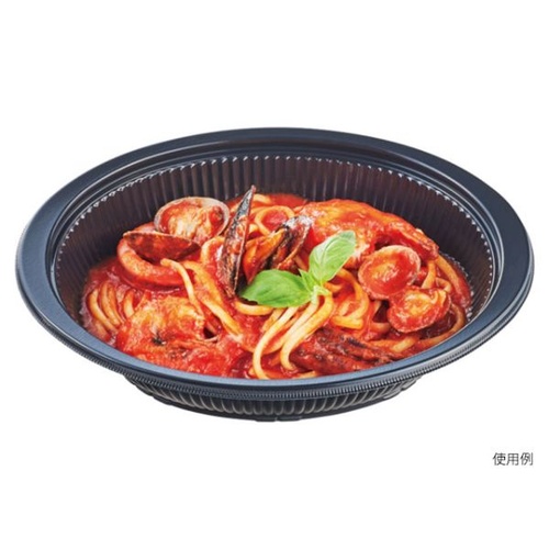 エフピコ 麺容器 DLV楕円24-18(60)MSD 本体 黒