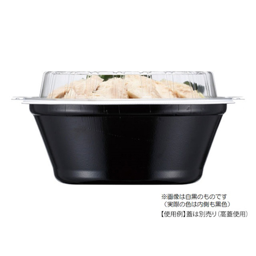 エフピコ 麺容器 DLV麺丼20(78) PSP 本体 黒W