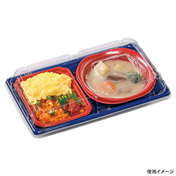 エフピコ 冷麺容器 SBセット26-15-1 本体 ネイビー