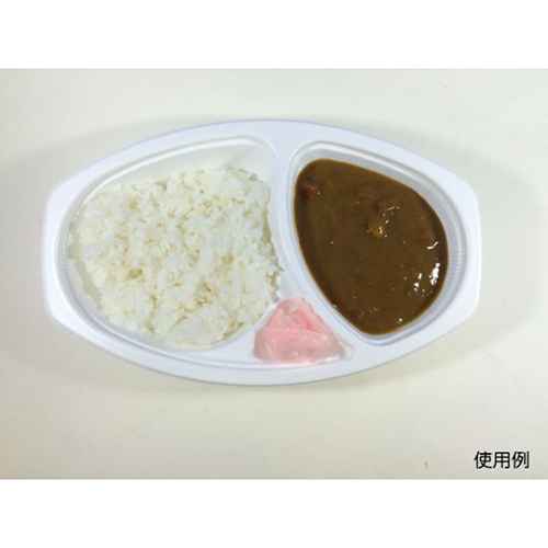 シーピー化成 カレー容器 BFカレー内6 ホワイト 本体 発泡