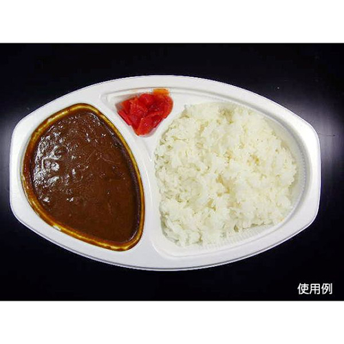 シーピー化成 カレー容器 BFカレー内6 ホワイト 本体 発泡