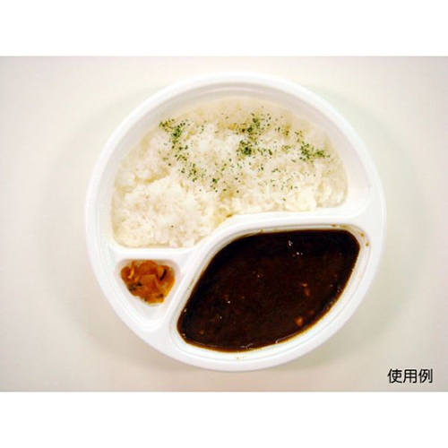 シーピー化成 カレー容器 BFカレー内8 ホワイト 本体 発泡