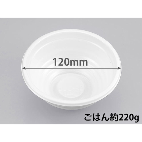 シーピー化成 どんぶり容器 BF-360 ホワイト 本体 発泡