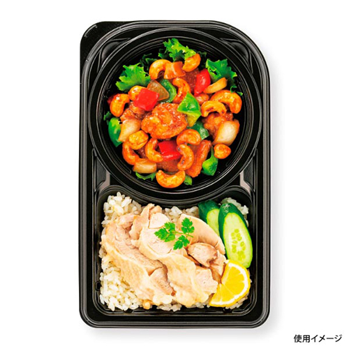 シーピー化成 弁当容器 CBFNランチ11 黒 本体