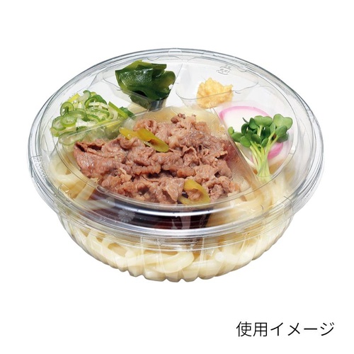 リスパック 冷麺容器 クリーンボール M大深 本体