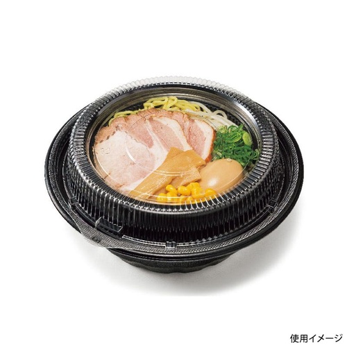 リスパック 麺容器 ホット 麺丼2 本体 黒