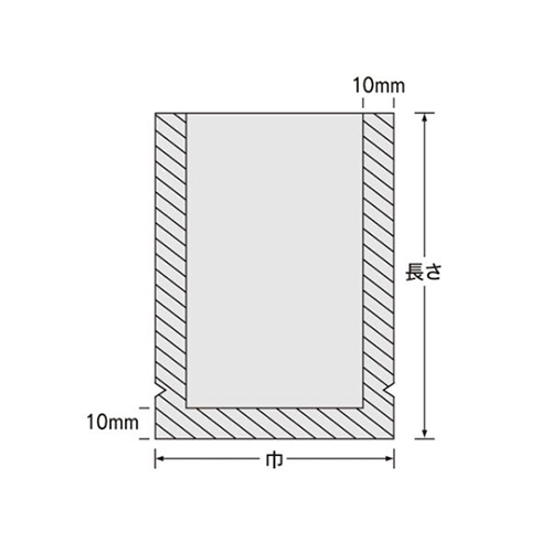 福助工業 真空袋 ナイロンポリ Kタイプ No.10 (17-28)