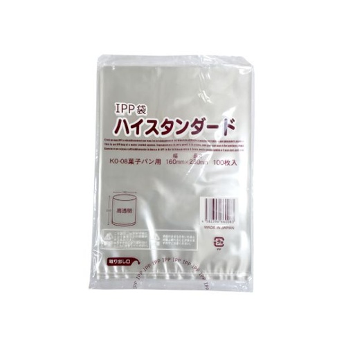 福助工業 IPP袋 IPP平袋 KO-08 菓子パン用L