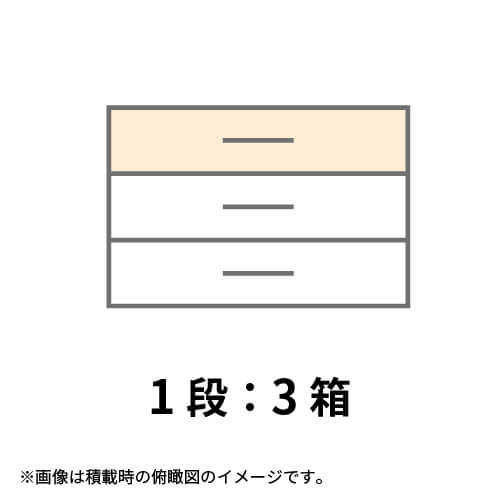 【宅配160サイズ】1100×800カゴ台車ぴったりサイズダンボール箱［ 1段3箱×6段］（1024×234×294mm）3mm B/F C5×C5