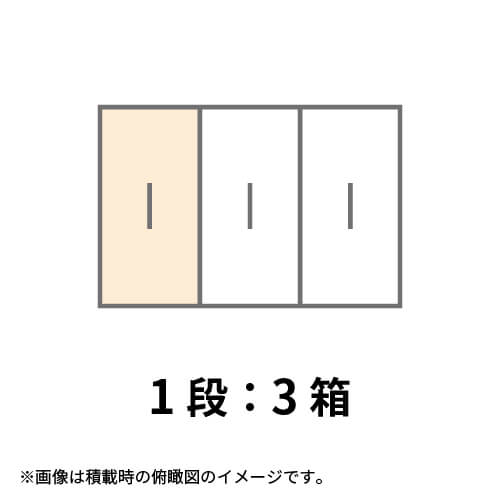 【宅配160サイズ】1100×800カゴ台車ぴったりサイズダンボール箱［ 1段3箱×4段］（720×330×440mm）5mm A/F K5×K5