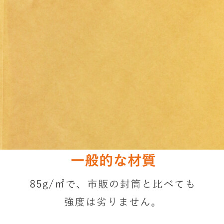 角1封筒　クラフト85g　〒枠なし・口糊なし