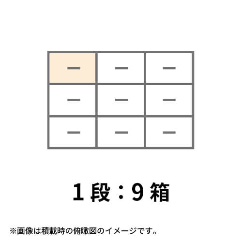 【宅配120サイズ】1100×800カゴ台車ぴったりサイズダンボール箱［ 1段9箱×4段］（334×234×444mm）3mm B/F C5×C5