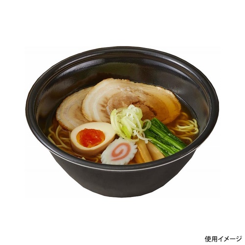 中央化学 麺容器 TP めん鉢 M20 黒両 本体